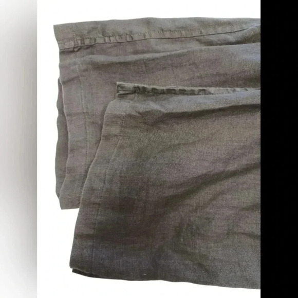 Bruno EUC 100% Linen Straight Leg  Black Trousers Size Large - Picture 7 of 10